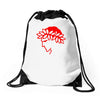 olympiakos logo greek soccer Drawstring Bags