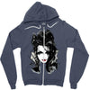 spider web Zipper Hoodie