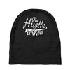 the hustle is real Baby Beanies