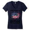 Veteran Don't Thank Me Thank My Brothers Who Never Came Back Women's V-Neck T-Shirt