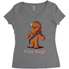 hug a wookiee Women's Triblend Scoop T-shirt