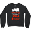 can't scare me halloween funeral direct Crewneck Sweatshirt