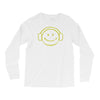 smiley dj techno,club,dance,music,rave retro Long Sleeve Shirts