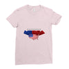 america flag Ladies Fitted T-Shirt