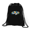 thunder and lightning Drawstring Bags
