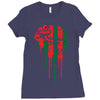 black power Ladies Fitted T-Shirt