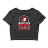 american by birth redhead by the grace of god Crop Top