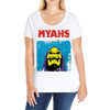 Jaws Parody Lol Skeletor  Myahs Ladies Curvy T-Shirt
