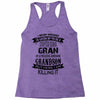 Super Cool Gran Of A Freaking Awesome Grandson Racerback Tank