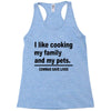 i like cooking Racerback Tank