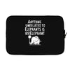 anything unrelated to elephants is irrelephant Laptop sleeve