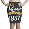 kings are born in 1957 Pencil Skirts