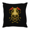 skull axe Throw Pillow