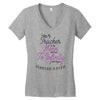 I Love My Trucker To The Moon And Back To Infinity And Beyond Forever Women's V-Neck T-Shirt