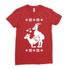 merry xmas Ladies Fitted T-Shirt