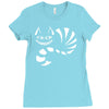cheshire cat alice in wonderland funny Ladies Fitted T-Shirt