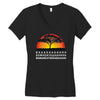 lion chant t   funny  lions joke king savannah africa retro big cat Women's V-Neck T-Shirt