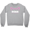 pussy roar - women's march alliance white logo Crewneck Sweatshirt