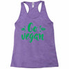 go vegan Racerback Tank