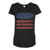 us flag Maternity Scoop Neck T-shirt