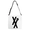 mgk t xx shirt flower black rose Adjustable Strap Totes