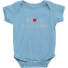 i love my daddy Baby Bodysuit