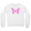 breast cancer butterfly Crewneck Sweatshirt