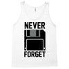 never forget floppy disk Tank Top