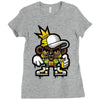 hop hop bear Ladies Fitted T-Shirt