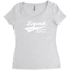 legend since 1977, funny Women's Triblend Scoop T-shirt