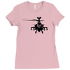 military attach helicopter gunship Ladies Fitted T-Shirt