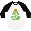 keep calm candy 3/4 Sleeve Shirt