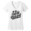who cares Women's V-Neck T-Shirt