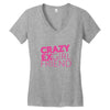 crazy exgirl friend Women's V-Neck T-Shirt