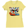 Cuphead and Mugman Ladies Fitted T-Shirt