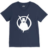 new v for vendetta logo V-Neck Tee