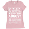 Born In August Ladies Fitted T-Shirt