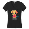 puppy love Women's V-Neck T-Shirt