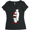 funny art Women's Triblend Scoop T-shirt