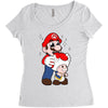 mario licking toad Women's Triblend Scoop T-shirt