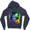 astronaut space cat Zipper Hoodie