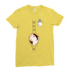 Peek a Boo with Pocket Baby Girl Ladies Fitted T-Shirt