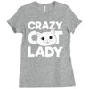 crazy cat lady Ladies Fitted T-Shirt
