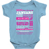 quens are born in january Baby Bodysuit