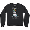 look i've created a unicorn Crewneck Sweatshirt