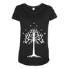 white tree of gondor Maternity Scoop Neck T-shirt