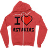 i love asturias Zipper Hoodie