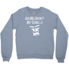 men's ask me about my gorilla Crewneck Sweatshirt
