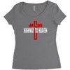 jesus highway to heaven Women's Triblend Scoop T-shirt