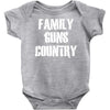 family, guns, country Baby Onesie